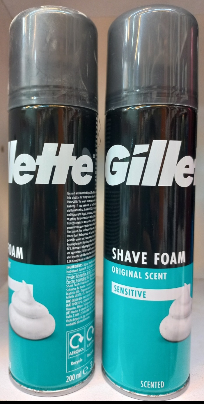 کف اصلاح ژیلت مدل Sensitive کلاسیک